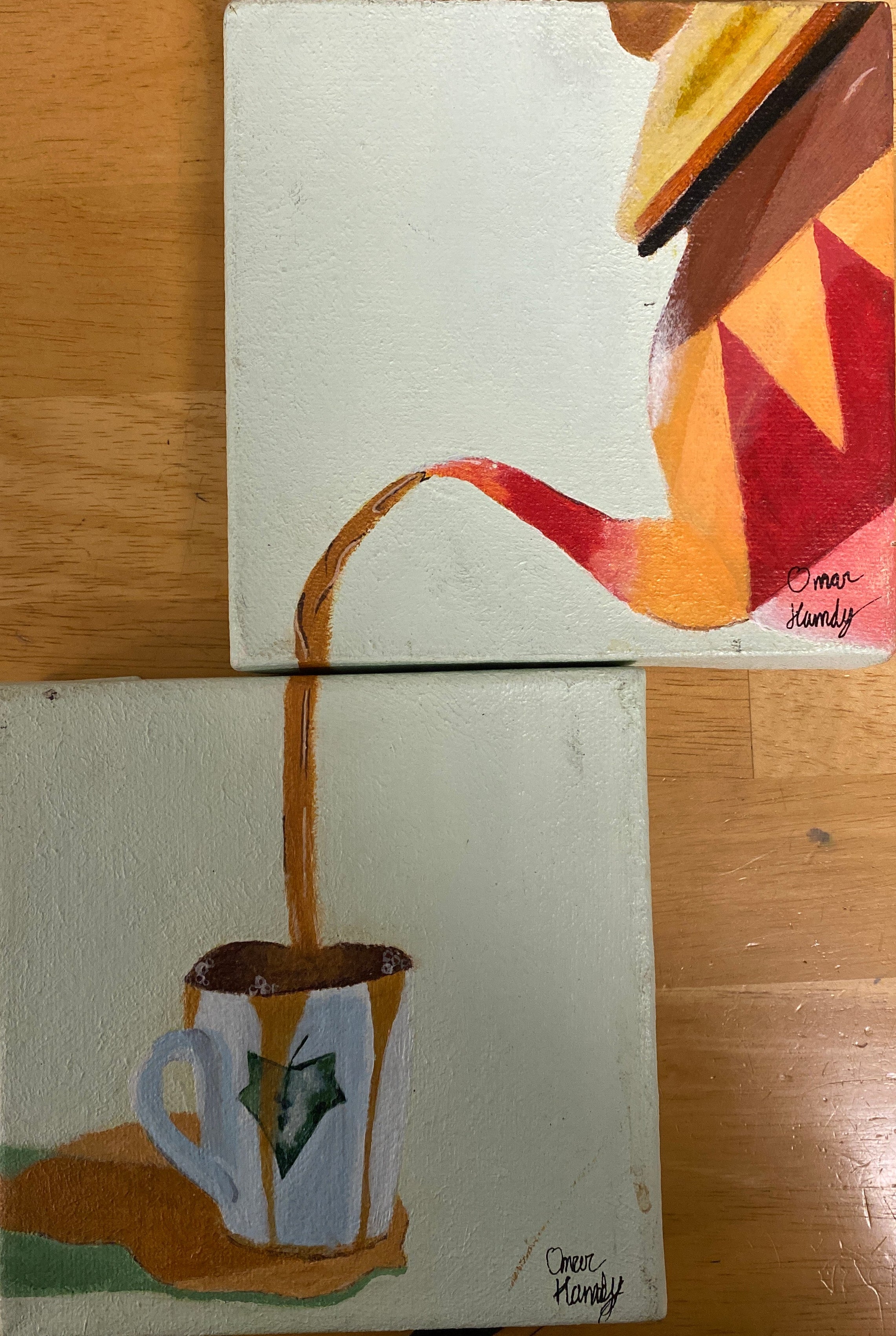 Spilt Tea, Diptych